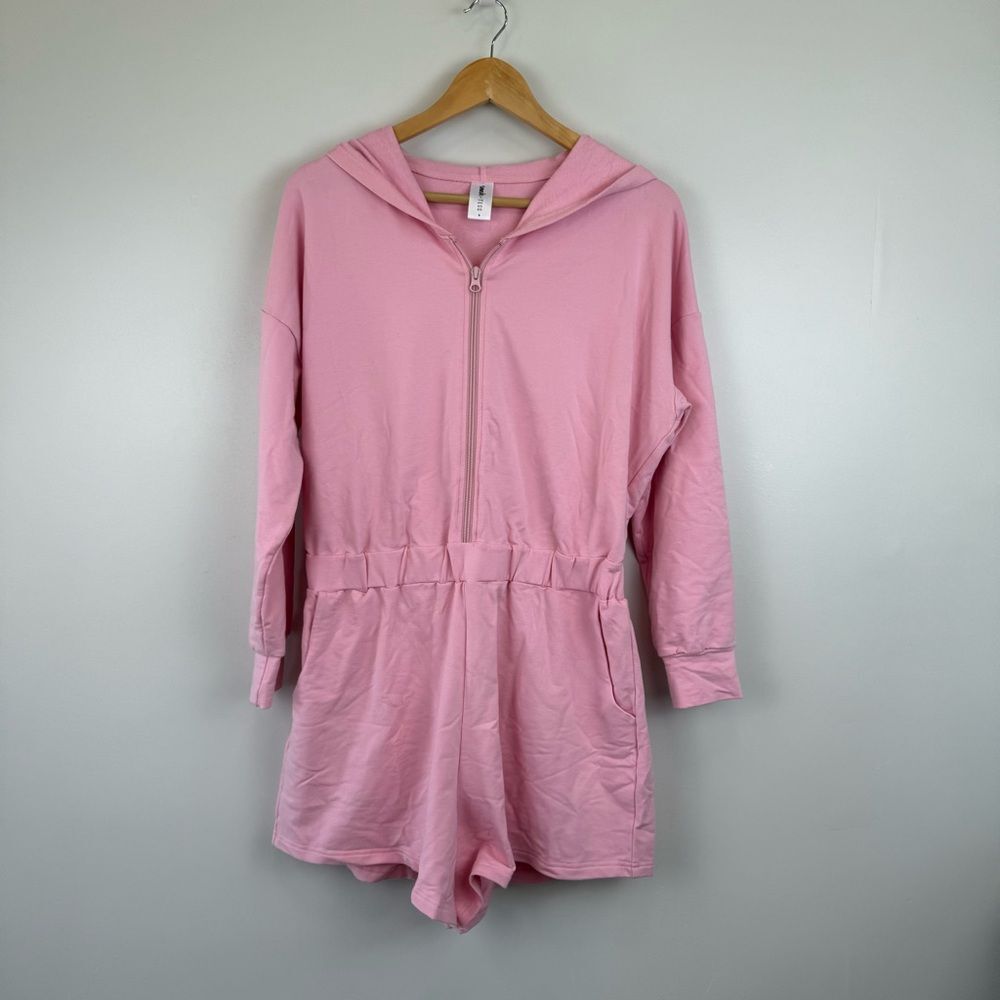 Smash + Tess Pink Hooded Romper Women's Size Small